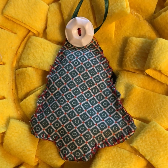 Hand stitched, Christmas Tree Ornament - Picture 3 of 4